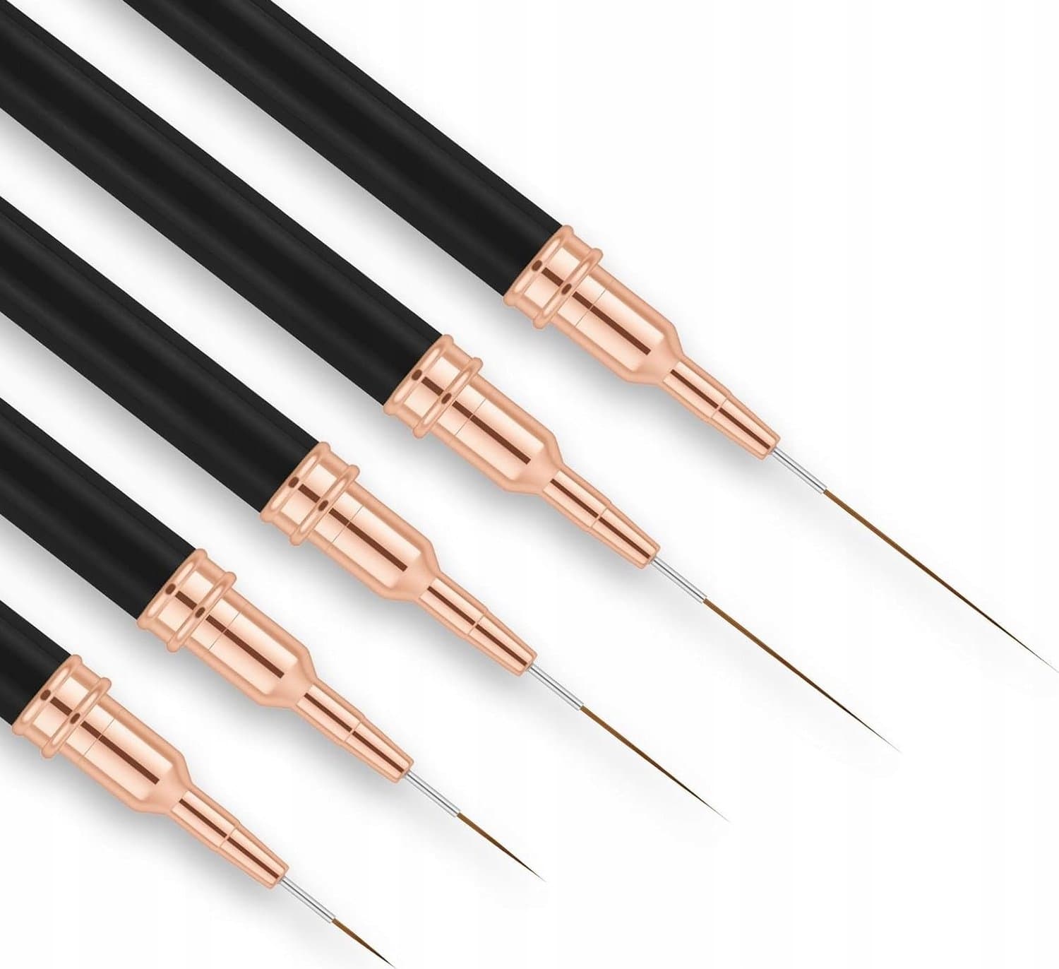Merkloze Nail Art Penselen Set - 5 Stuks - Lange Lijnen & Details