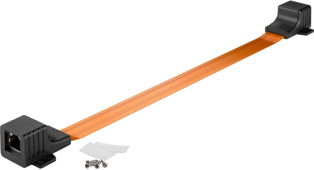 Goobay - UTP RJ45 Deur/Raam adapter - 0,25 meter