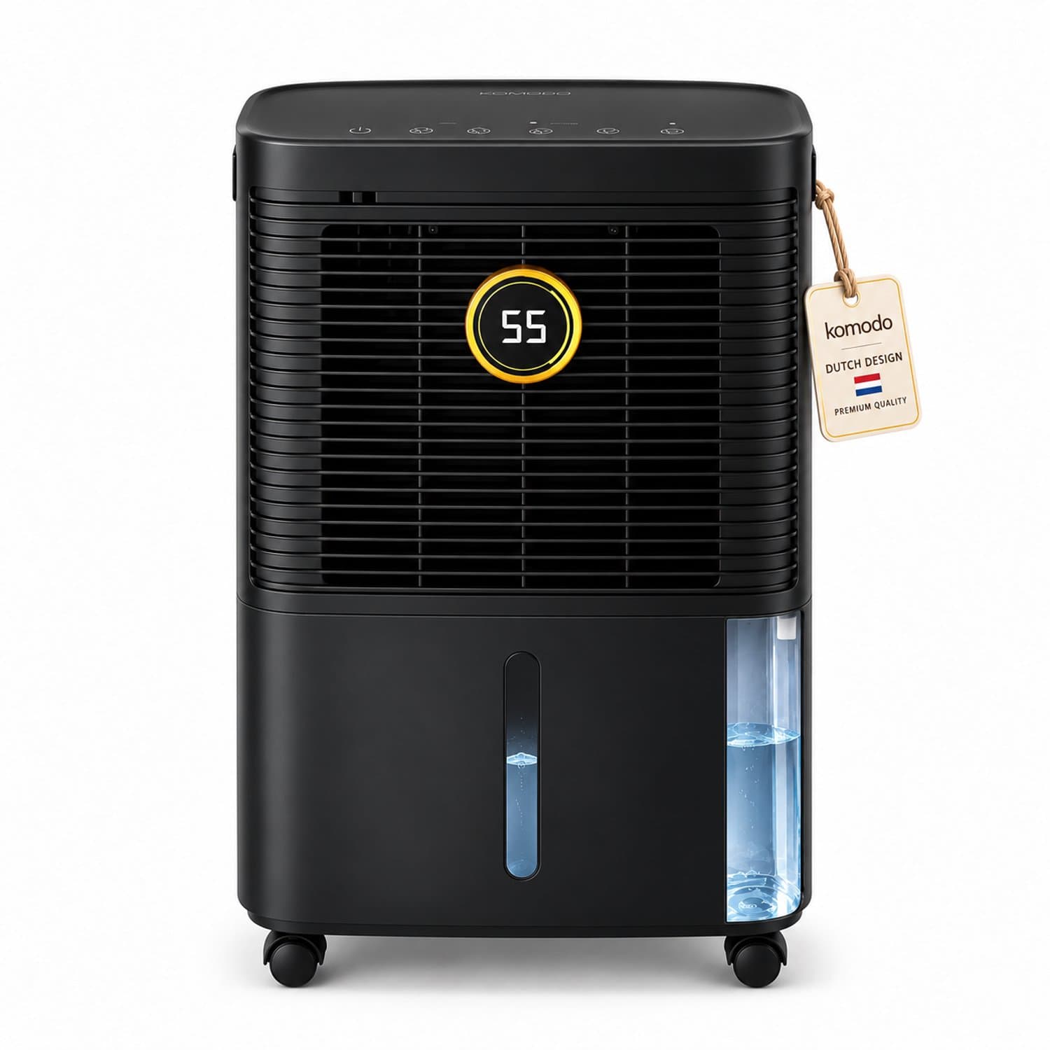 Komodo Luchtontvochtiger - 16L Per Dag - Slaapkamer, Badkamer, Huis & Kelder - Dehumidifier - Was-droog Functie - Voorkomt Schimmel - Komodo