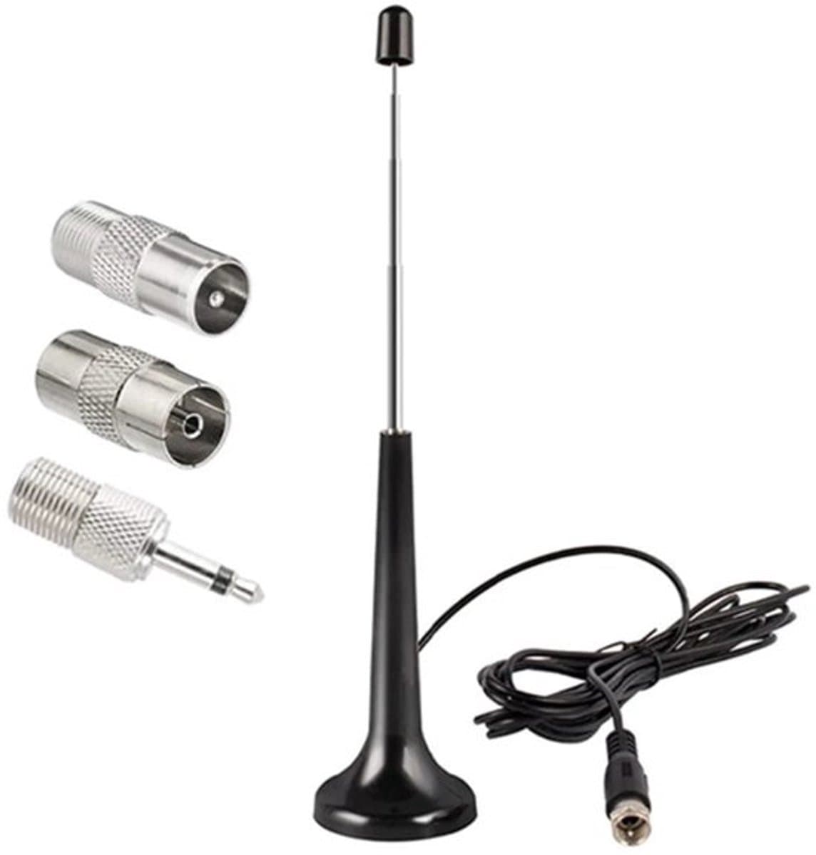 FM-radioantenne voor thuisgebruik, stereo-ontvanger, hoge binnenantenne met drie adapters