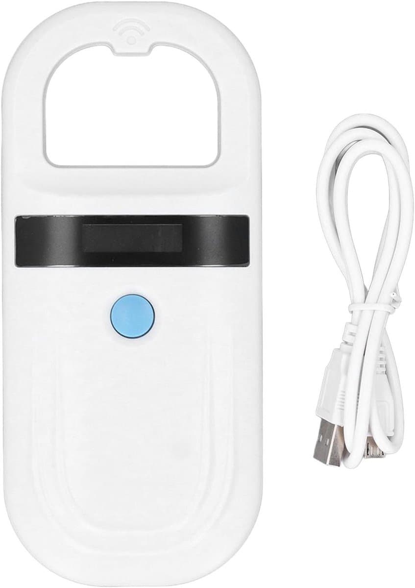 Microchip Lezer - Huisdier Scanner - Dieren Identificatie - Oplaadbare Batterij - 15 cm Leesafstand - Zwart