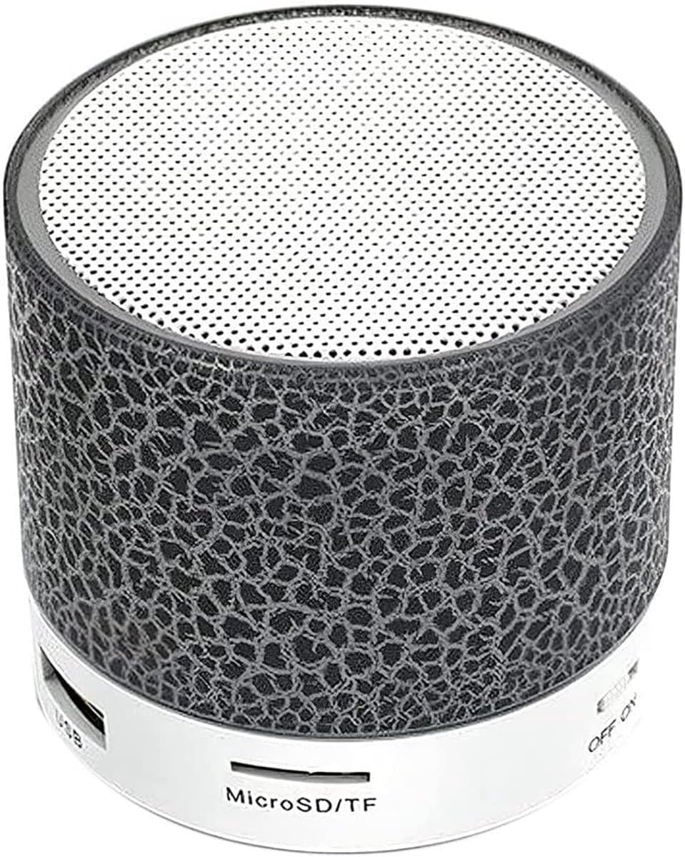 Mini Bluetooth Speaker - Draagbare Muziekspeler - Muziek Luisteren - Met Ingebouwde Microfoon - 55 x 56 mm - Zwart