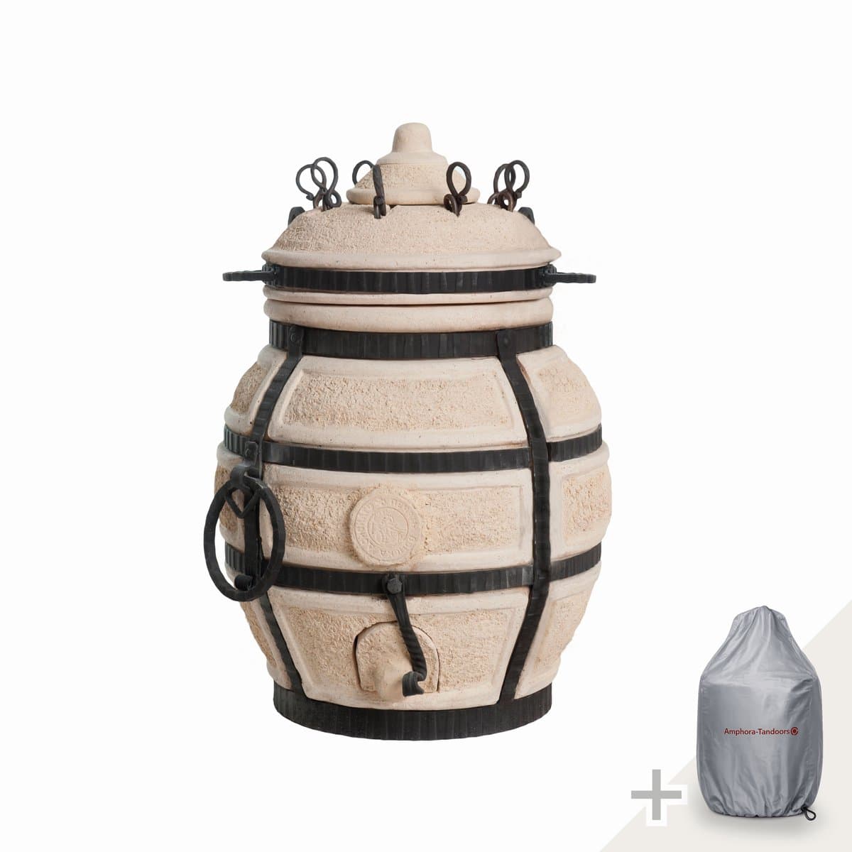 Keramische tandoor Don Sarmat - Multifunctionele Houtoven BBQ - Voor de Fijnproever! *** Met stof- en waterdichte beschermhoes