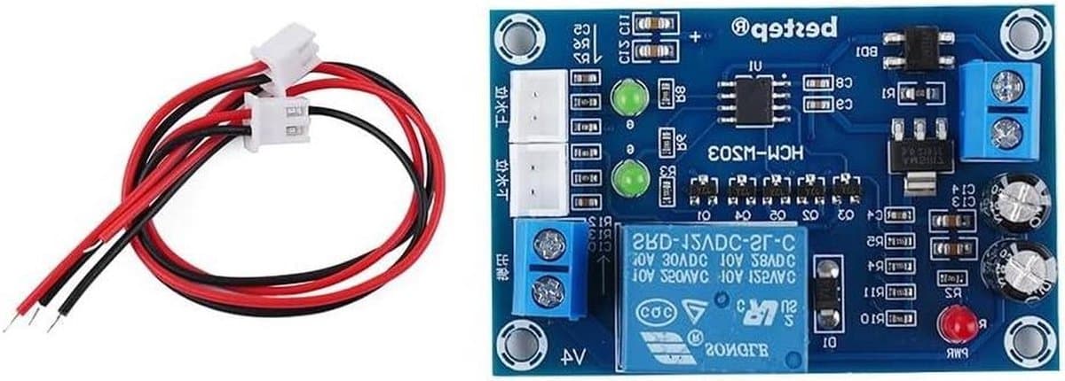 Vloeistofniveau Sensor - Water Niveau Controller - Automatische Drainage - Volautomatische Controle - AC DC 12V - Grijs
