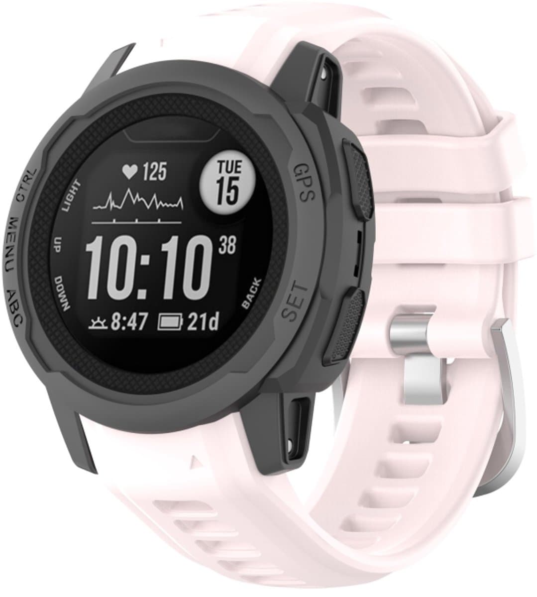 Voor Garmin Instinct 2S Silicone Watch Band (Cherry Blossom Pink)