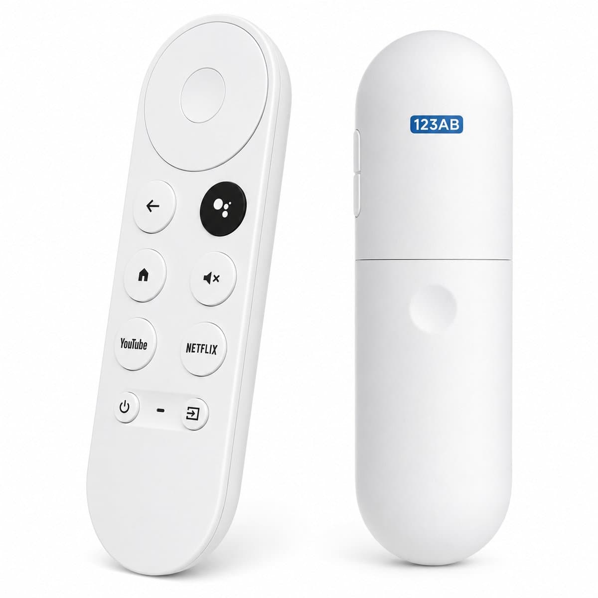 Universele Afstandsbediening Geschikt voor Google Chromecast met Google TV & Google TV Streamer – Spraakbediening – YouTube & Netflix Sneltoetsen – Bluetooth – Wit