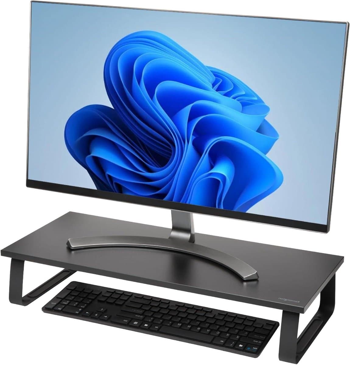 Monitor Verhoger - Bureau Verbreding - Ergonomisch Werken - Extra Breed - Tot 32 Inch - Zwart