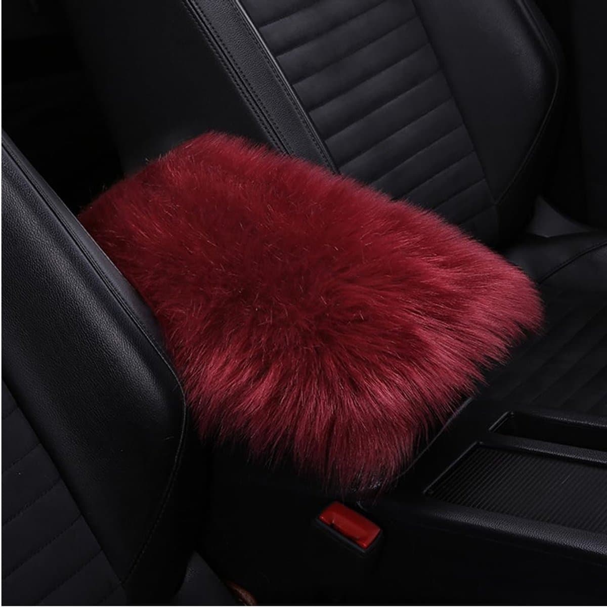 Dailygoods- Middenconsole Auto - Pluche Armleuning Hoes - Armleuningbekleding - Kussen - Afdekking - 30cmx20cm - Armleuninghoes