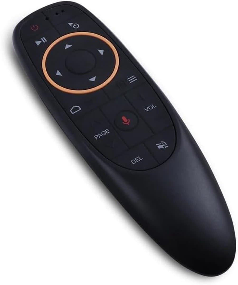 Air Mouse Afstandsbediening - Smart Remote Gyro - TV Besturen - Spraakbesturing IR Learning - 15 meter bereik - Zwart