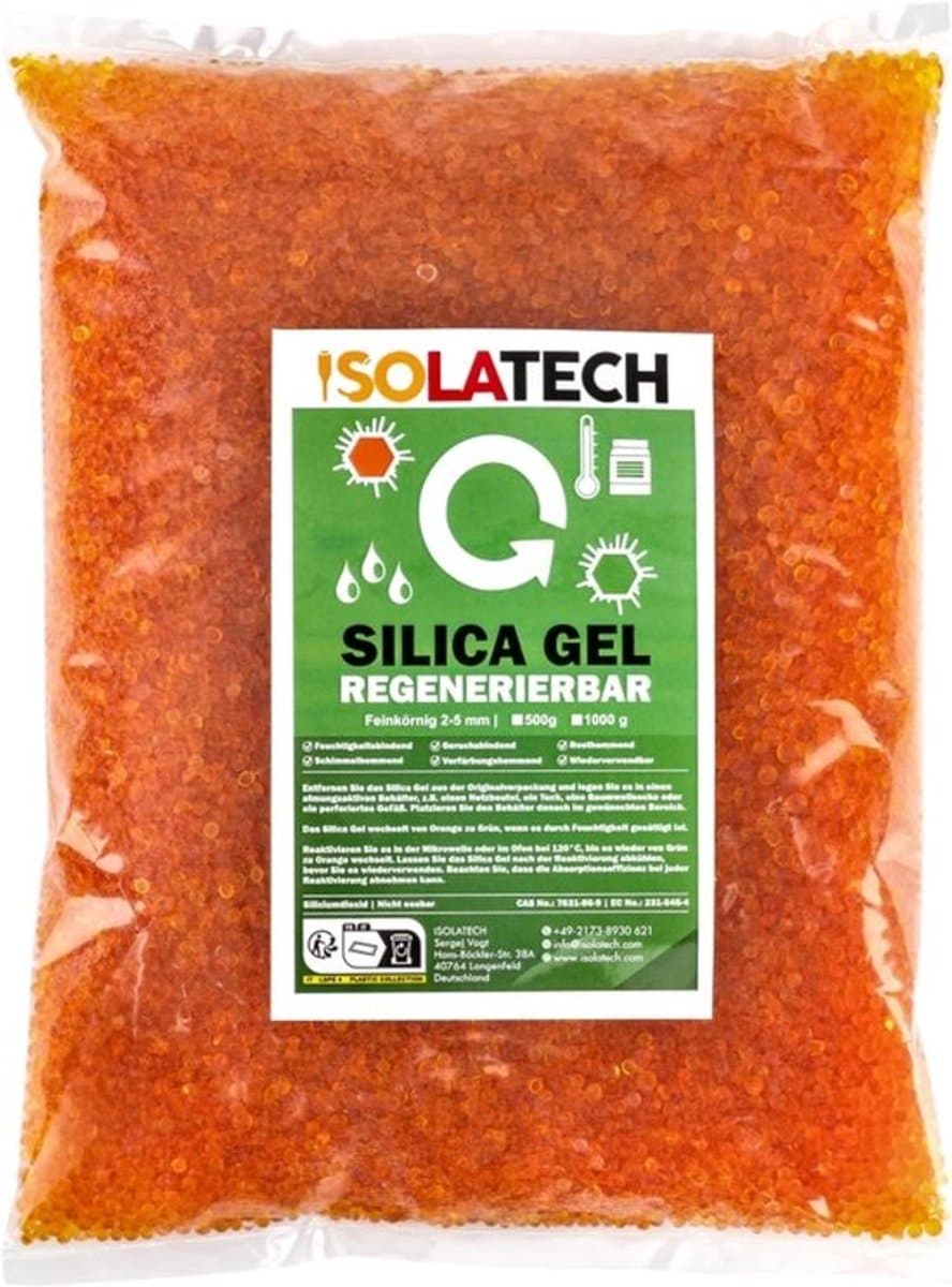 Droogmiddel Silica Gel met Indicator voor 3D-printer Filamenten en Meer - 0,5 kg