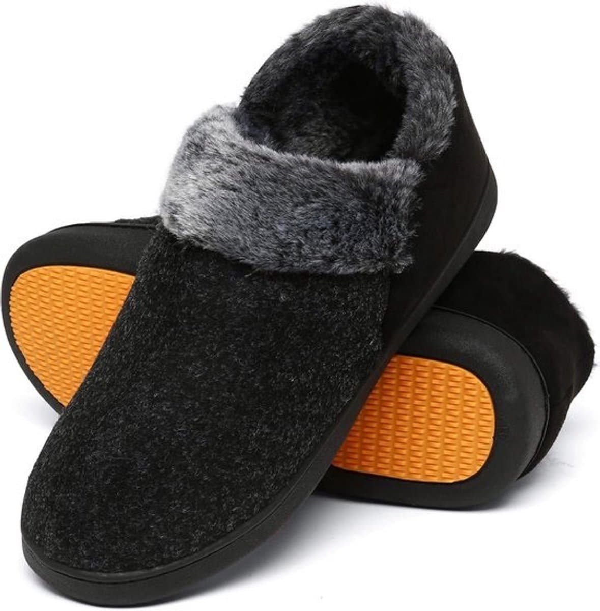 Warme Heren Pantoffels met Traagschuim Zool - Comfortabele Winter Slipper