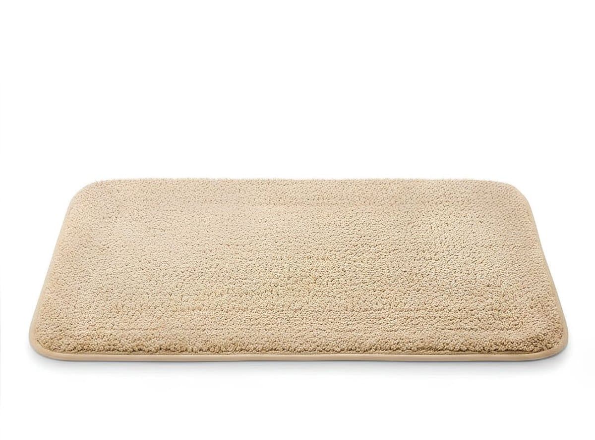 SP® Antislip Douchemat - Rechthoekige Vorm - Badmat - Waterabsorberend - Bruin - 60cm x 40cm x 2cm