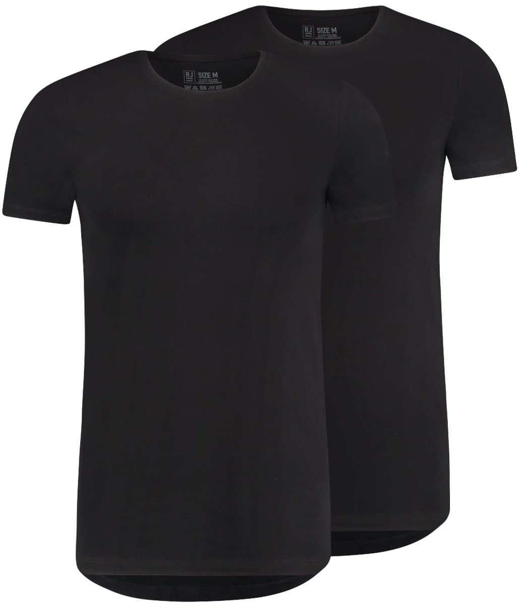 RJ Bodywear - Everyday StaysFresh - Body Fit - Heren T-Shirt Ronde Hals - Zwart - XL