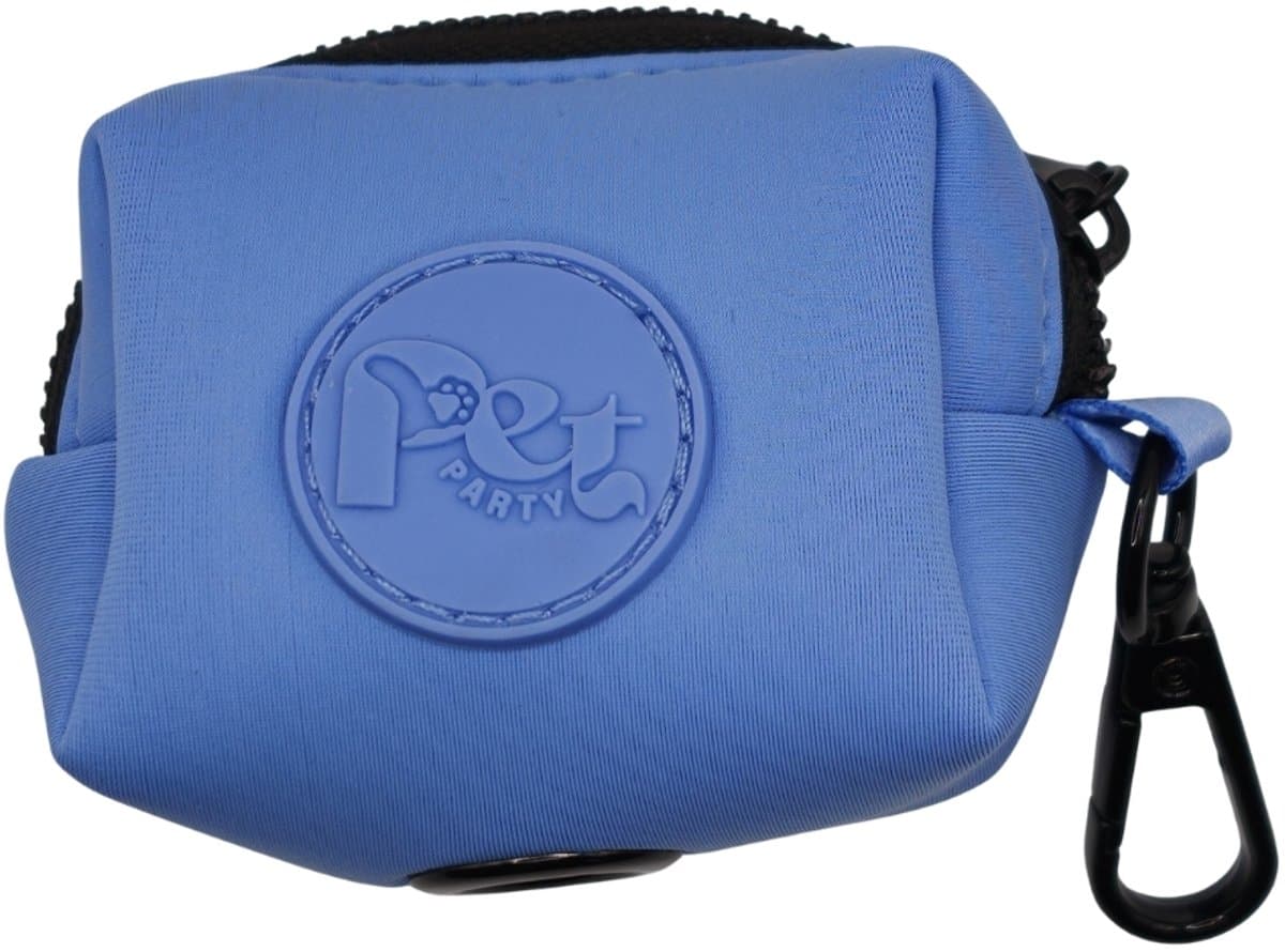 Pet Party Poepzakhouder Blauw voor Hondenriem