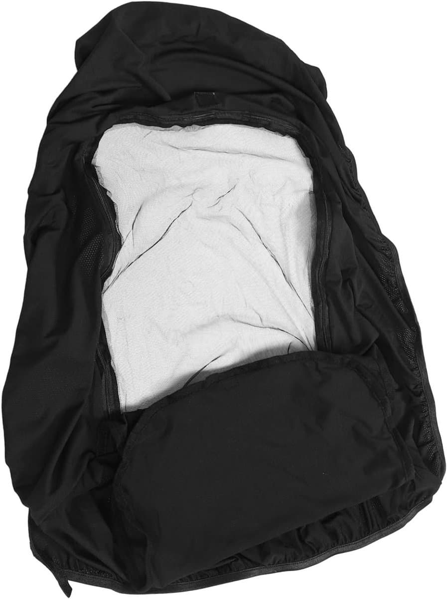 Universele Buggy Zonnescherm - Kinderwagen Kap - Bescherming Tegen Zon - Ademend Mesh Ontwerp - 72 x 45 cm - Zwart