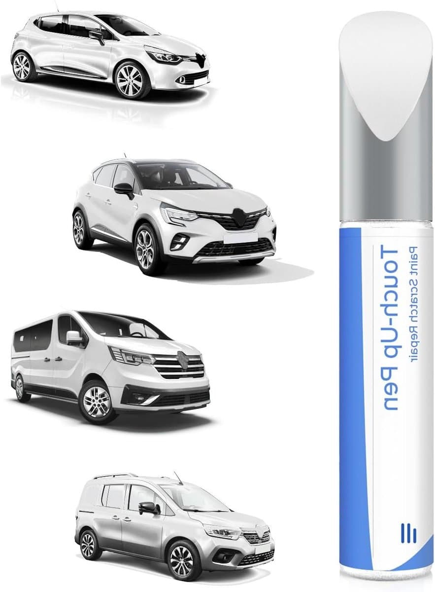 Reparatieverf Auto - Lakstift Krassen - Lak Schade Herstellen - Exacte Kleurovereenkomst - 12 ml - Crystal White
