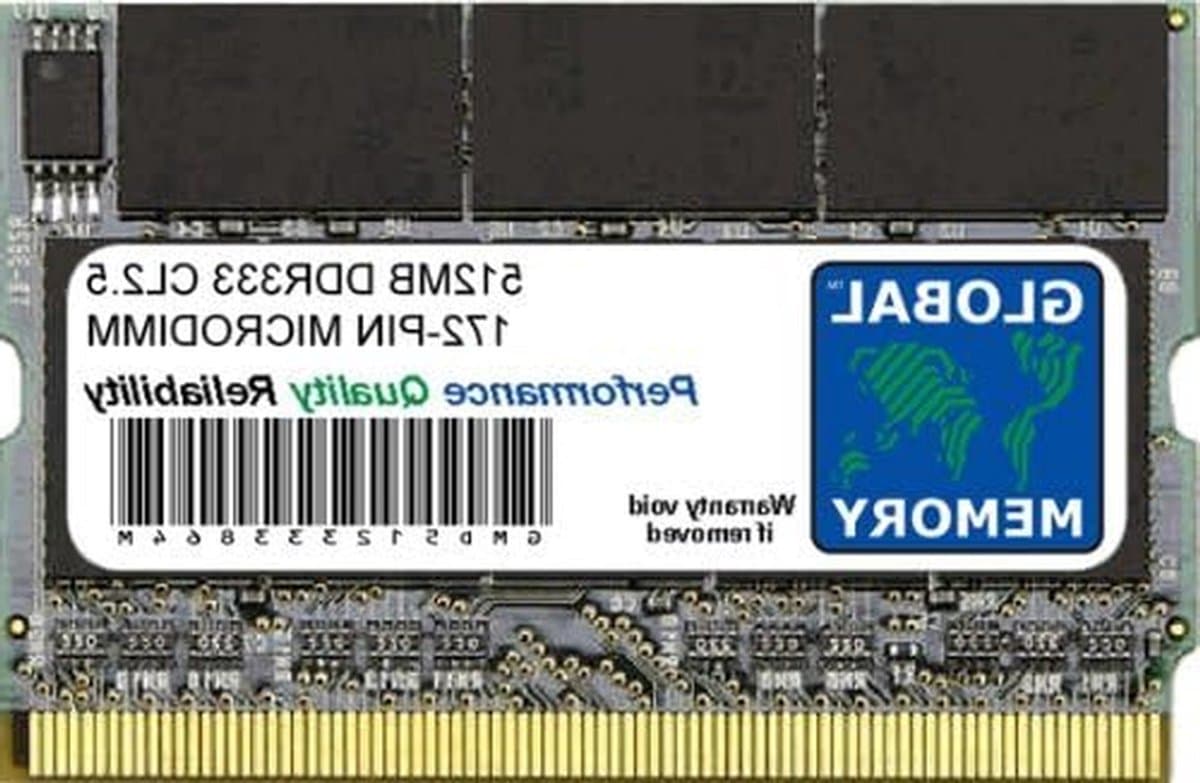 Geheugen RAM Module - Laptop Geheugen MicroDIMM - Computer Upgrade - PC2700 333MHz - 512MB - Meerkleurig