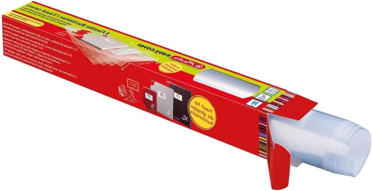 Boekomslagen Set - Boekbeschermers Schoolboeken - Boeken Beschermen - Flexibel Aanpasbaar - 5 Stuks 585 x 34 cm - Glashelder