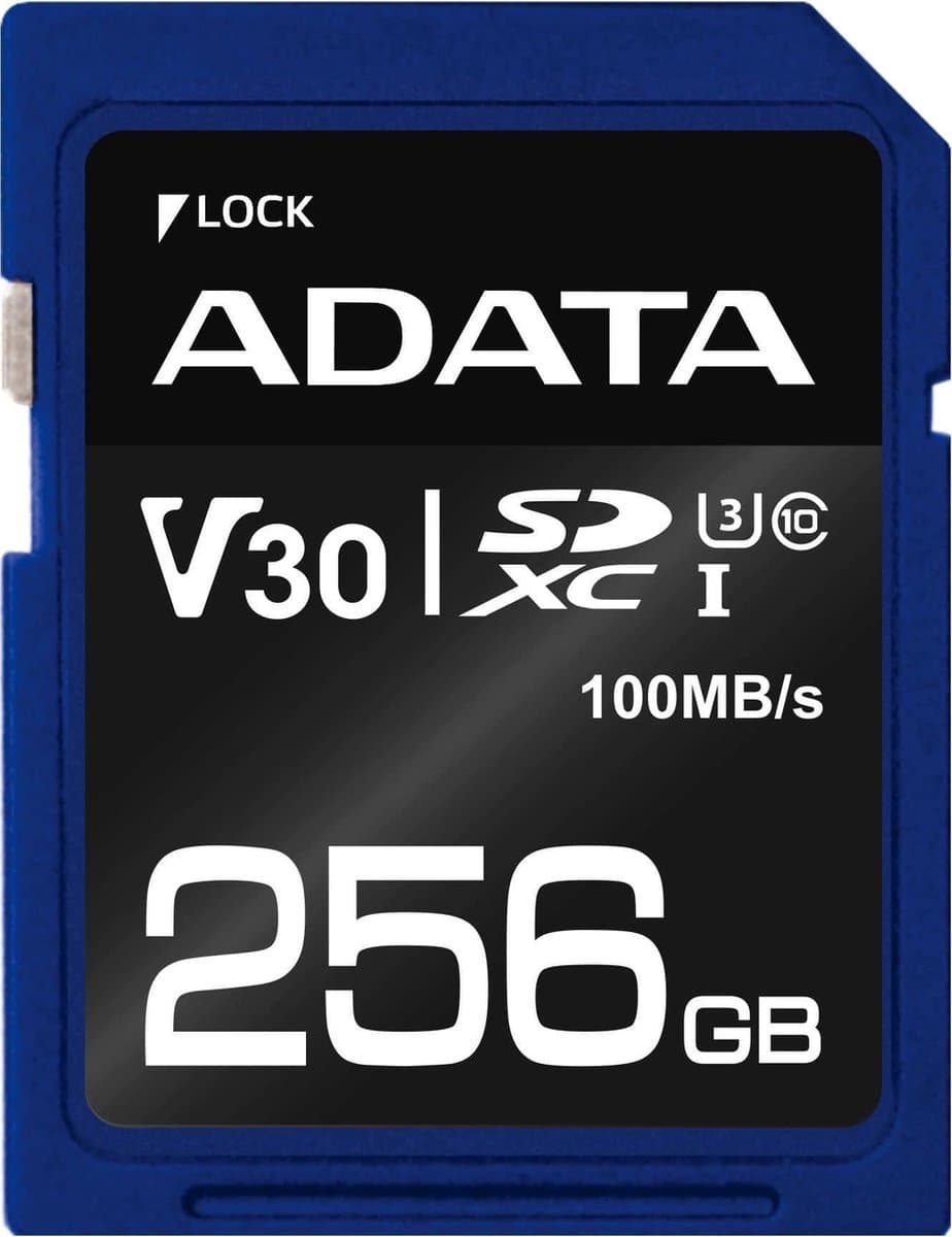 ADATA ASDX256GUI3V30S-R flashgeheugen 256 GB SDXC Klasse 10 UHS-I