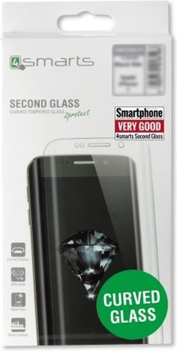 4Smarts Curved Tempered Glass Apple iPhone X/XS (5,8'') - Wit