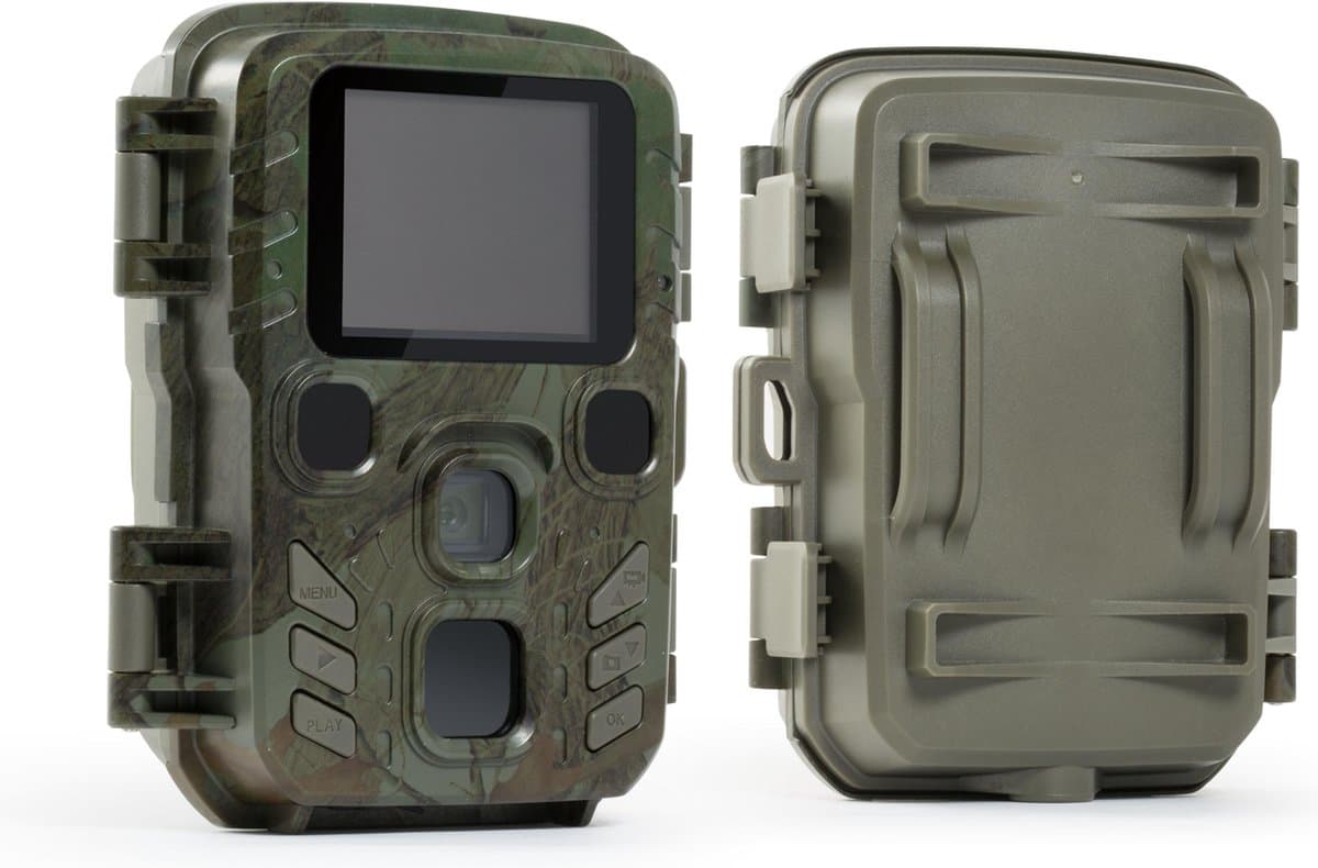 Technaxx TX-117 draadloze mini wildcamera, beveiligingscamera fullHD 1080p met display, nachtzicht en bewegingssensor