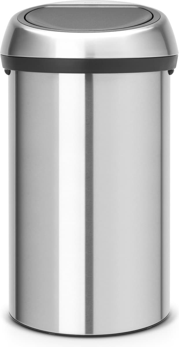 Brabantia Touch Bin 60 Liter Rvs Fingerprint Proof