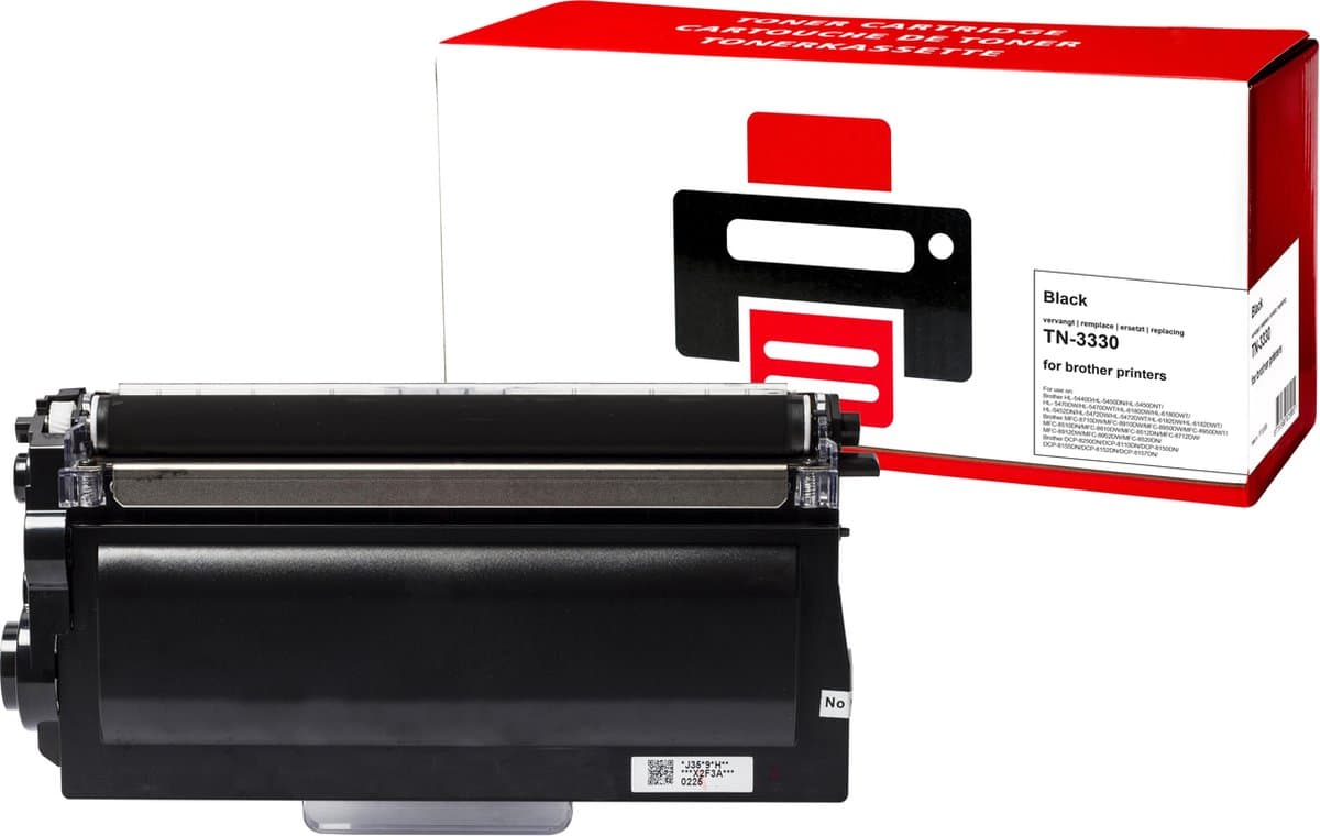Pixeljet Brother TN-3330 Toner Cartridge - Zwart