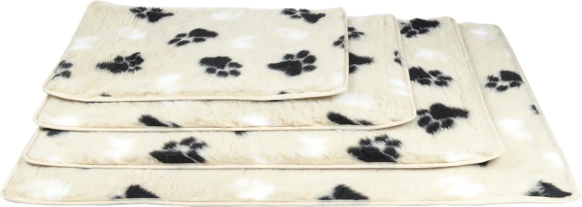 Hundos Vetbed met voetprint Maat XL 116 x 77 cm Beige