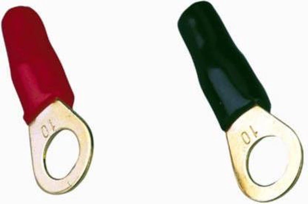 Ring kabelschoen 50 mm² > 8,4 mm 1 x rood 1 x zwart