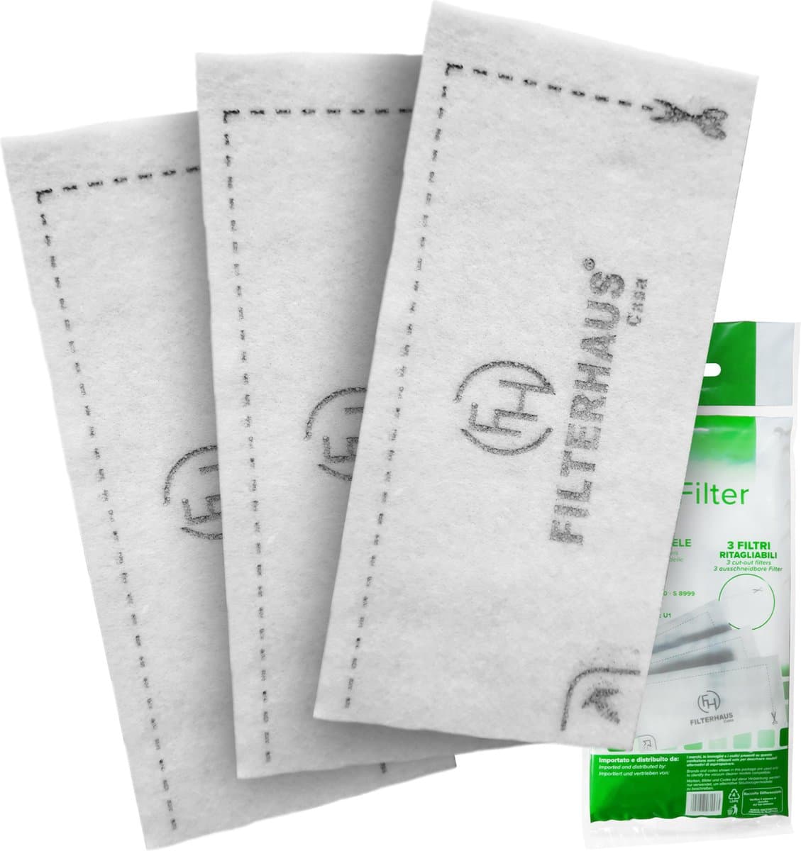 3x filter geschikt voor Miele stofzuiger - AirClean SF-SAC 20/30 - voor Complete C1 C2 C3 - Compact C1 C2 - Classic C1 - Dynamic U1 - AirCleanFilter sf-sac20/30 - Air Clean 3944711