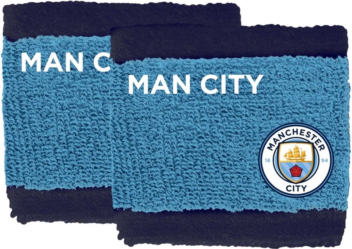 Manchester City - zweetbandjes - katoen - polsband - zweetband
