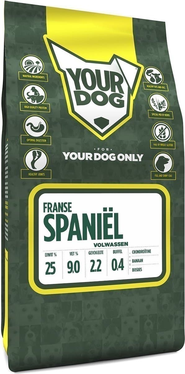 Yourdog Franse spaniël - Hondenbrokken - Volwassen - 6 kg