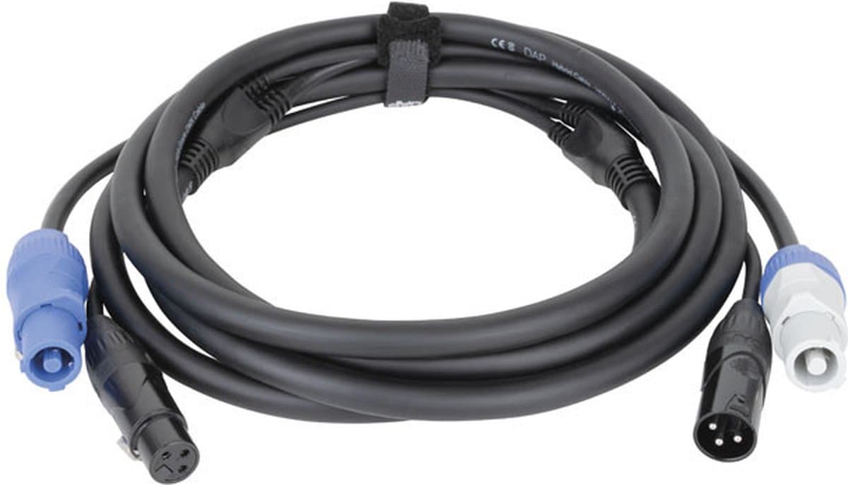 Combikabel DAP FP203 - Power Pro & 3-pin XLR - DMX 3 m