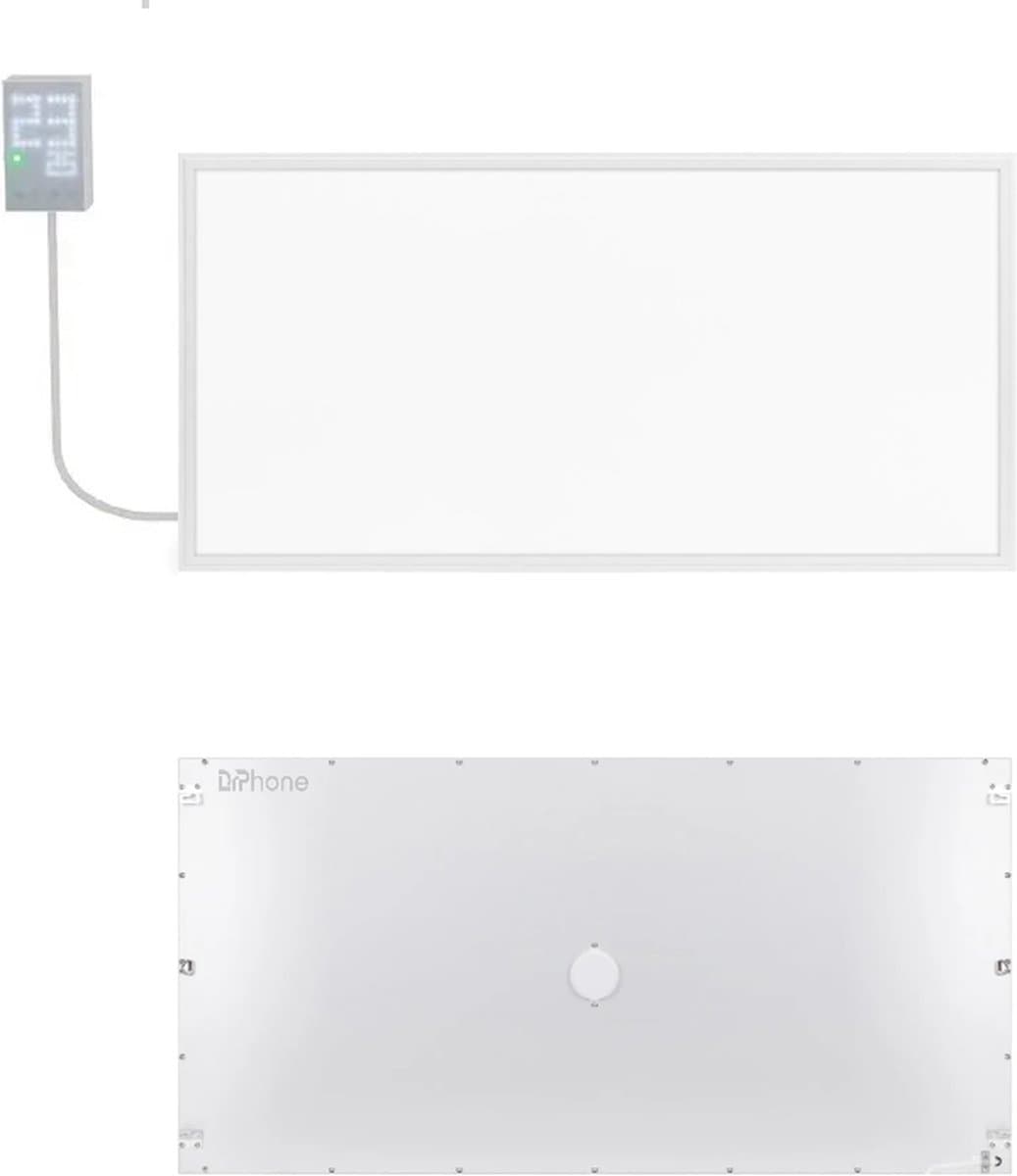 DrPhone HeatRyze Touch - 750W Infrarood Paneel - 13 m² - Ultra Dun - Alternatieve Verwarming - Touch Thermostaat