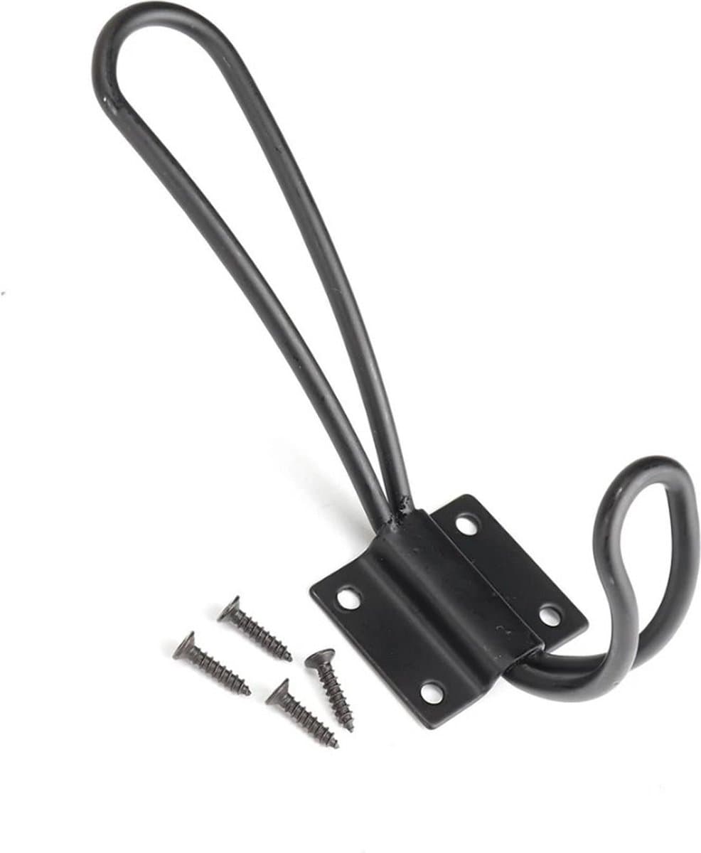 FSW-Products - Sterke Ophanghaak - Kapstokhaak Zwart - Kapstokhaken - Kledinghaak - RVS