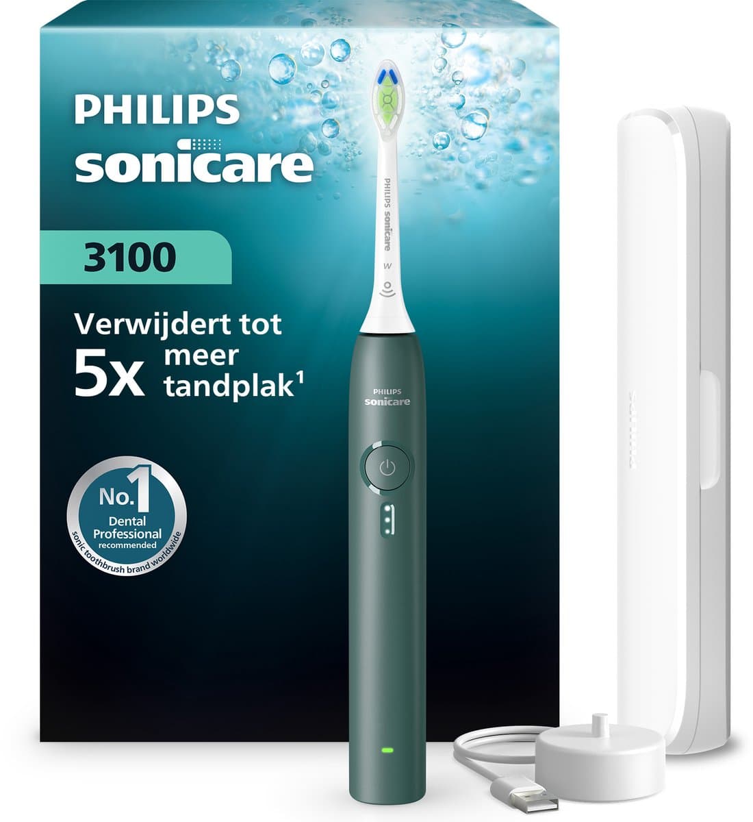 Philips Sonicare 3100 Series HX4033/26 Bosgroen