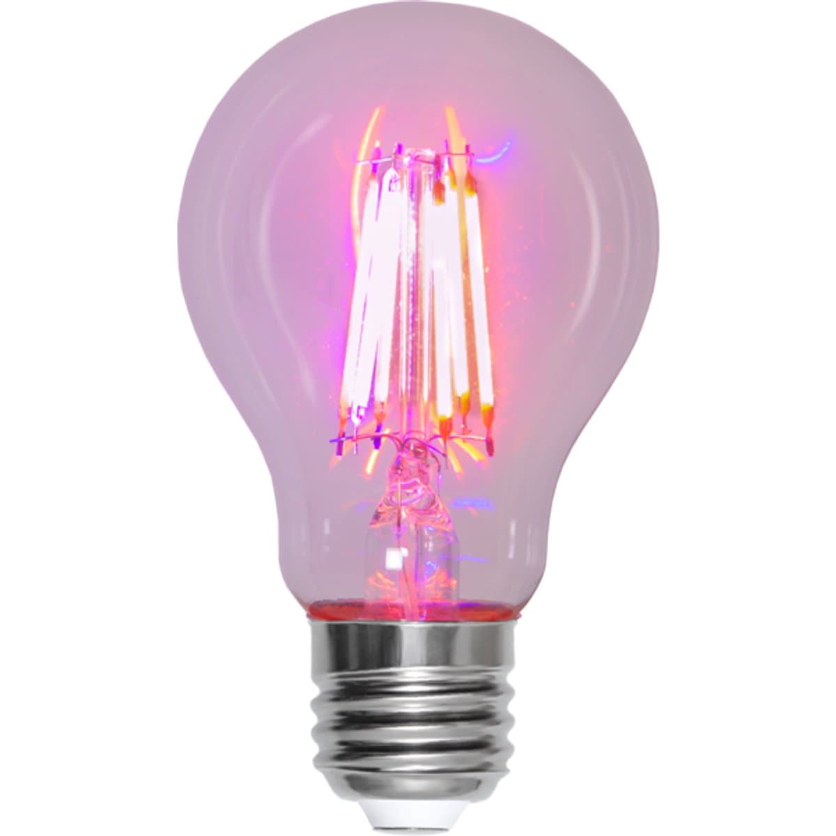 Voor planten - Standaard bol - E27 - 6.5W - Rood - Filament - Helder
