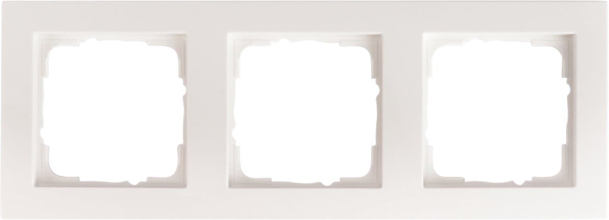 Gira E2 afdekraam - 3-voudig - polarwit