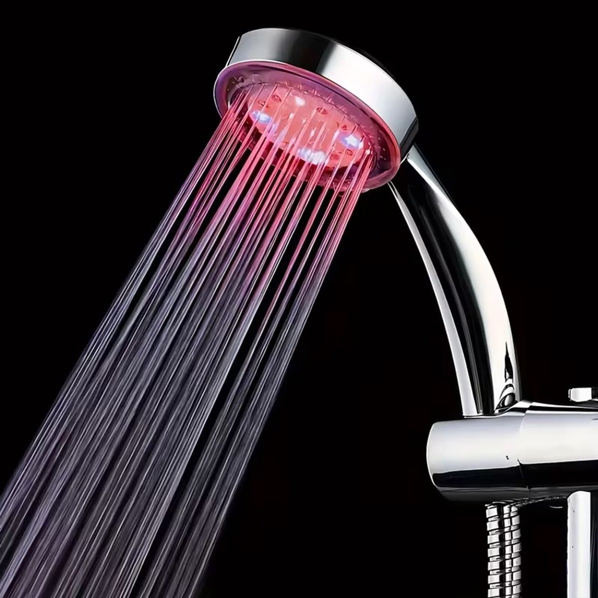 LED douche met Kleurverandering, Geen Batterijen, Douchekop, Zelf aangedreven door Waterdruk