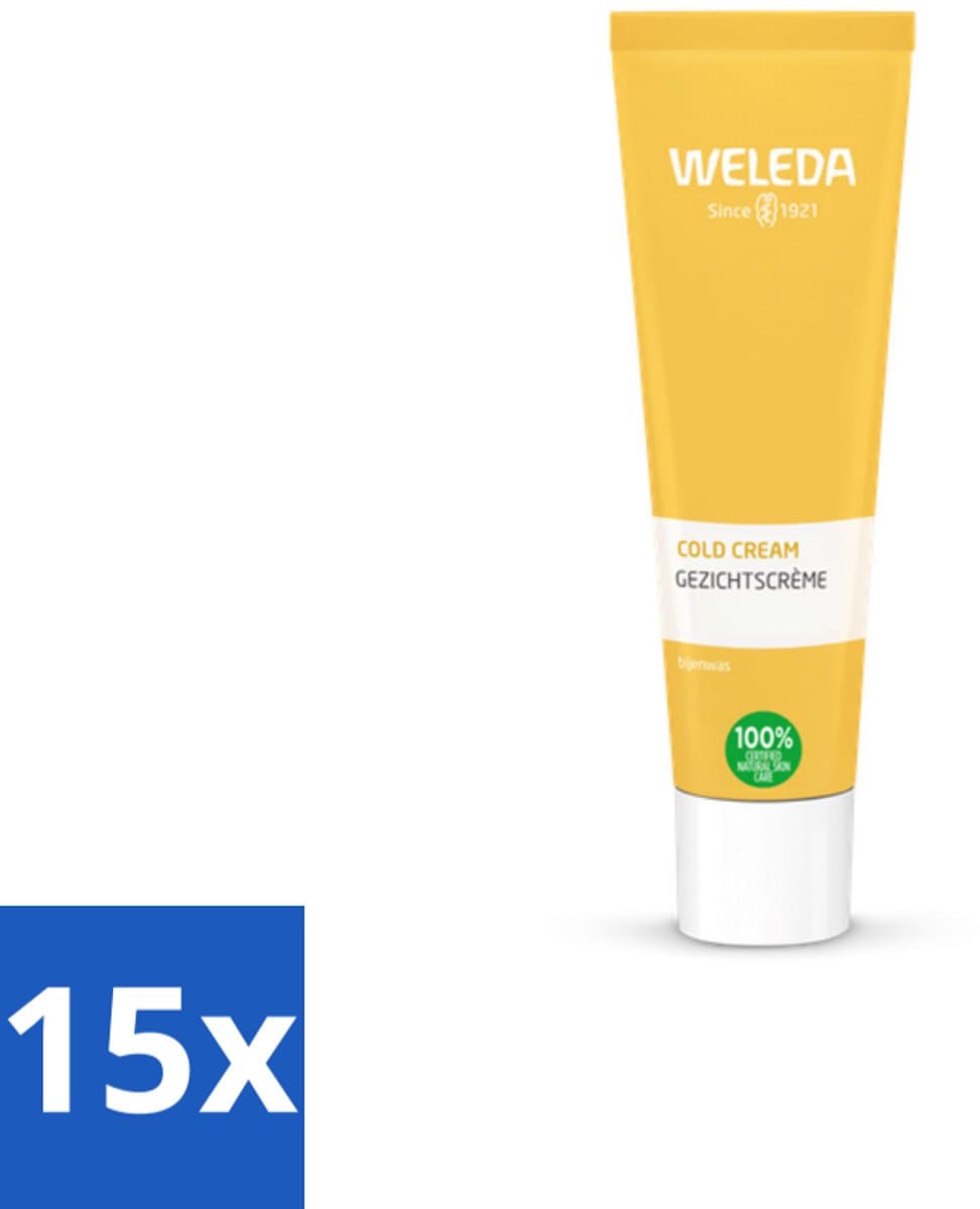 WELEDA - Cold Cream gezichtscrème - Bescherming droge huid - 30 ml - Bulkverpakking - 15 stuks