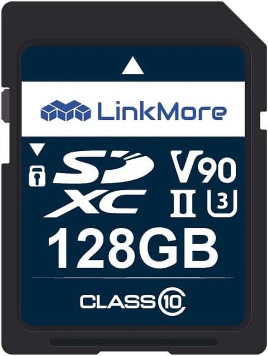SDXC UHS-II 128GB Geheugenkaart voor Digitale Camera's en Videodrones - Hoogwaardige Prestaties tot 250 MB/s