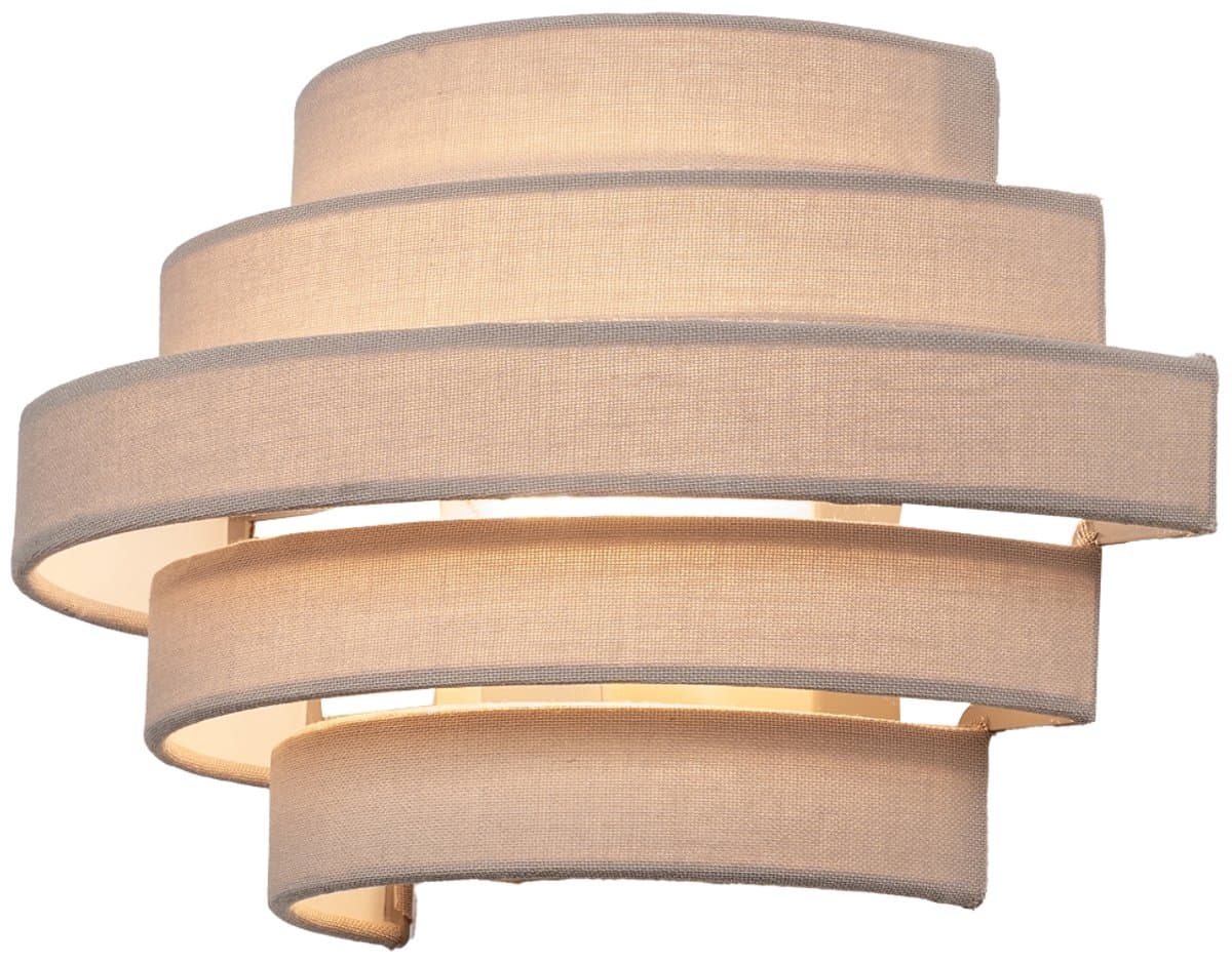 Lumidora Wandlamp 75406 - Voor binnen - POLIGNANO - E14 - Taupe - Metaal