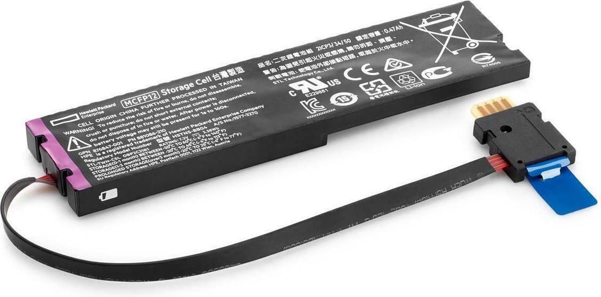 Hewlett Packard Enterprise - 12W BL Smart Storage Battery - 470mAh - Lithium-ion - Zwart