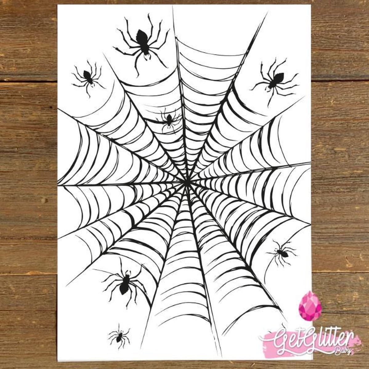 GetGlitterBaby® - Spinnenweb Tattoo Halloween Decoratie Versiering / Carnaval Schmink Make Up Plak Tattoos / Tijdelijke Tattoo / Nep Tatoeage - Spinnen
