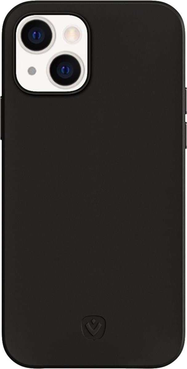 Valenta - Back Cover Snap Luxe - Leer - Zwart - iPhone 13