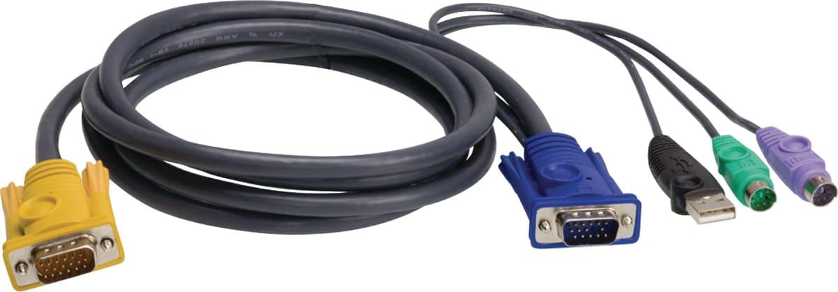 ATEN 2L-5303UP PS/2 VGA aansluitkabel, zwart, 3 m