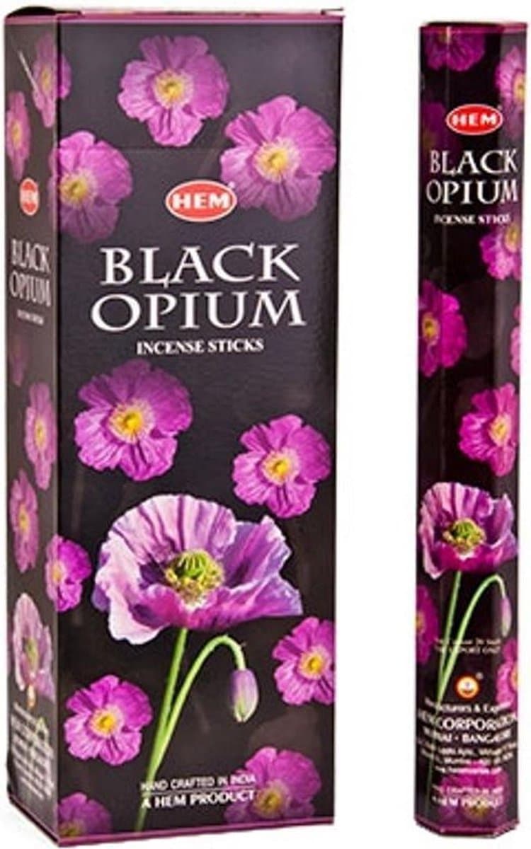 Black opium Wierook (HEM) - 6 pakjes