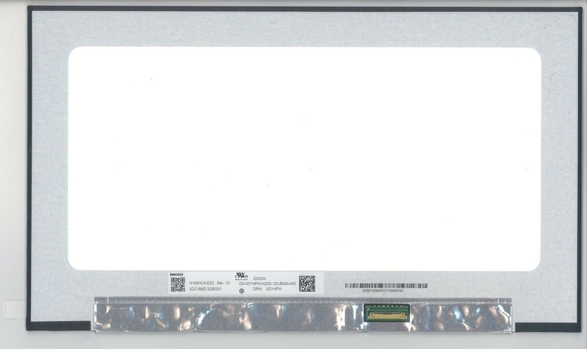 B140HAN05.3 HW0A LCD Scherm 14,0″ 1920×1080 Full-HD Mat IPS eDP (onboard controller print)