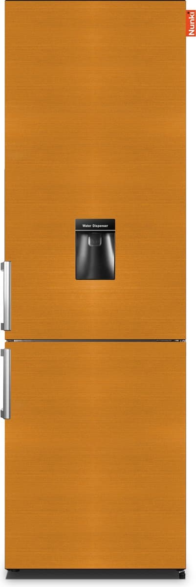 NUNKI LARGEH2O (Brushed Bronze All Sides) Combi Bottom Koelkast, E, 197+71l, Handle, Waterdispenser