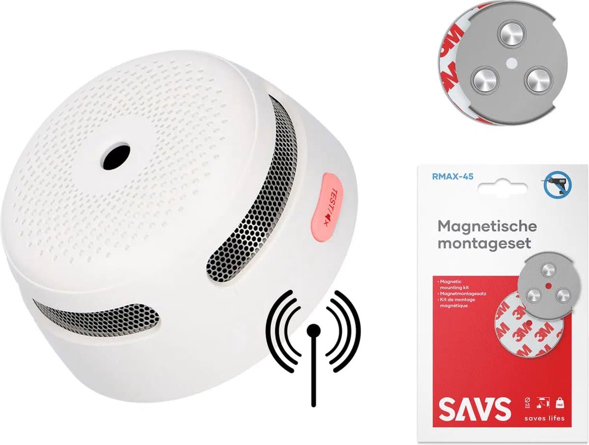 X-Sense XS01-W Draadloos koppelbare rookmelder - Met magneet montage - 10 jaar batterij - Voldoet aan Europese norm - Koppelbaar brandalarm zonder boren